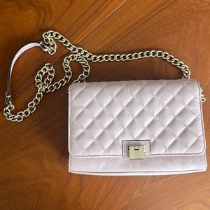 Brooks Brothers Women’s Pale Pink purse with chain strap